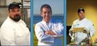 Chefs Henry Bousquet (Ice Chest), Mike Melo (M & C Café) and Peter Doire (Area Chef for Legal Seafoods)
