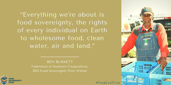 US Food Sovereignty Prize 2015