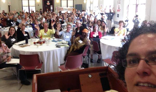 NAMA Coordinating Director Niaz Dorry takes a selfie at the 5th New England Food Summit